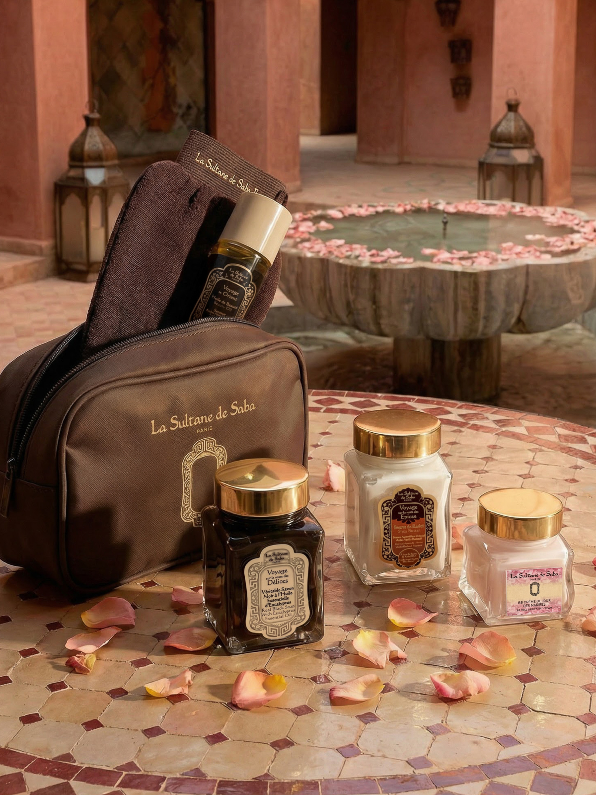 Care Pouch Limited-edition Gift Set – La Sultane de Saba Essentials
