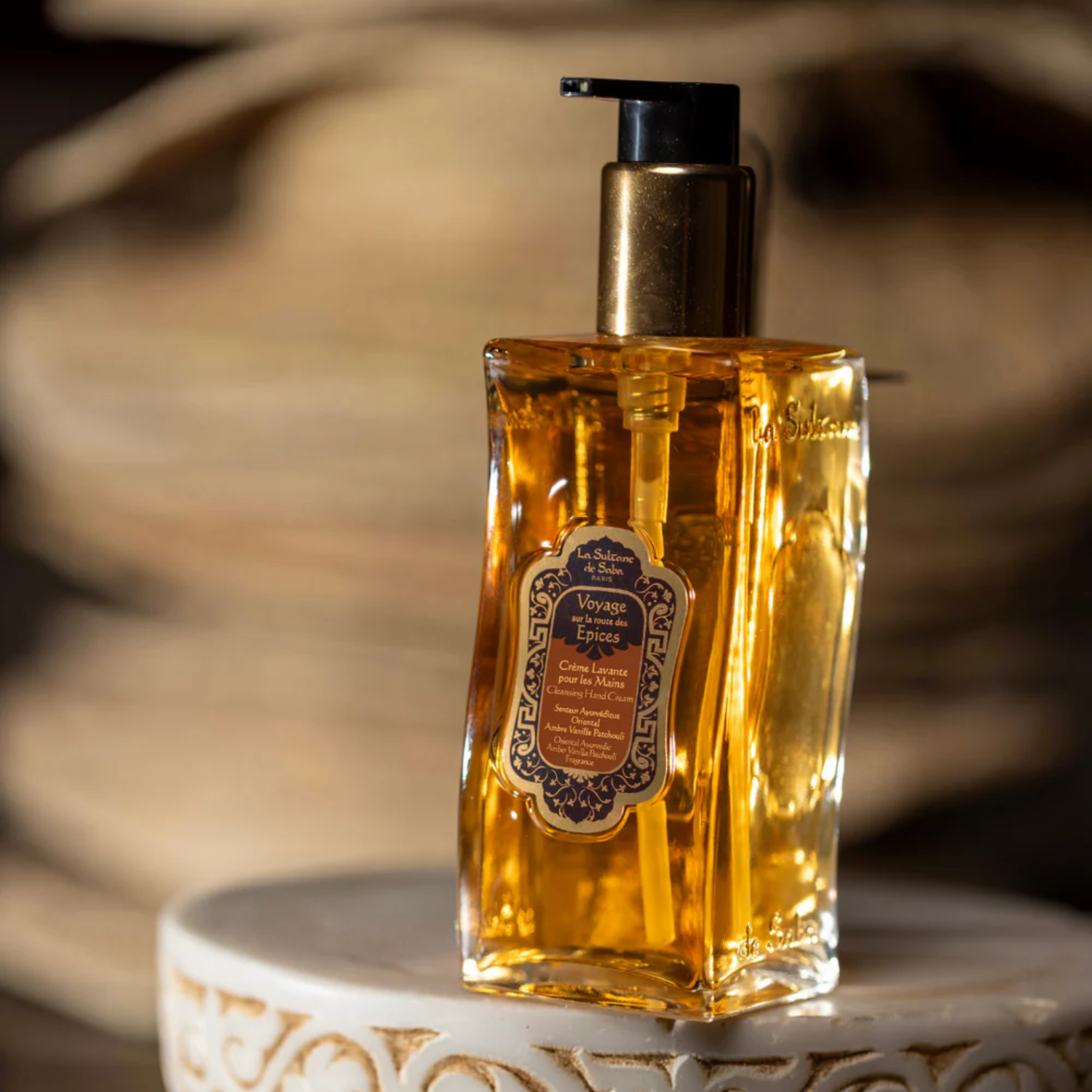 Hand Cleansing Cream - Amber Vanilla Patchouli - Journey To The Spices Route