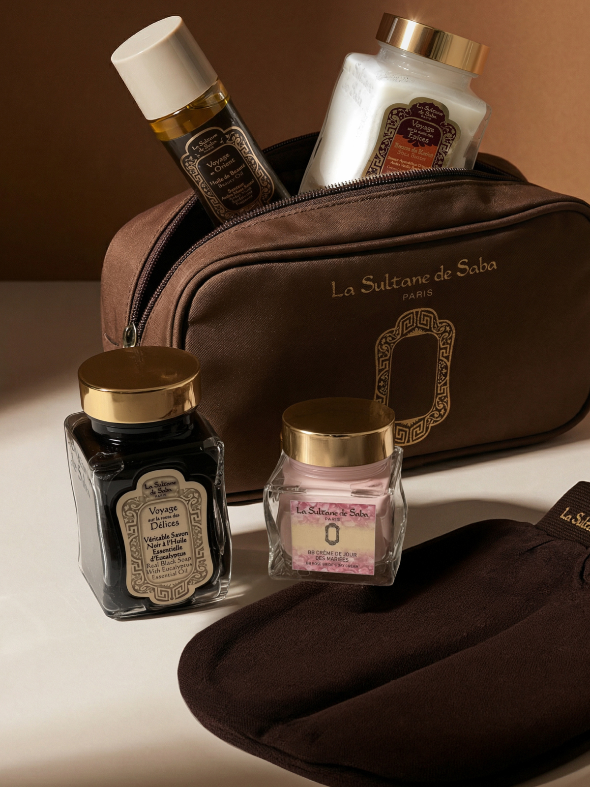 Care Pouch Limited-edition Gift Set – La Sultane de Saba Essentials