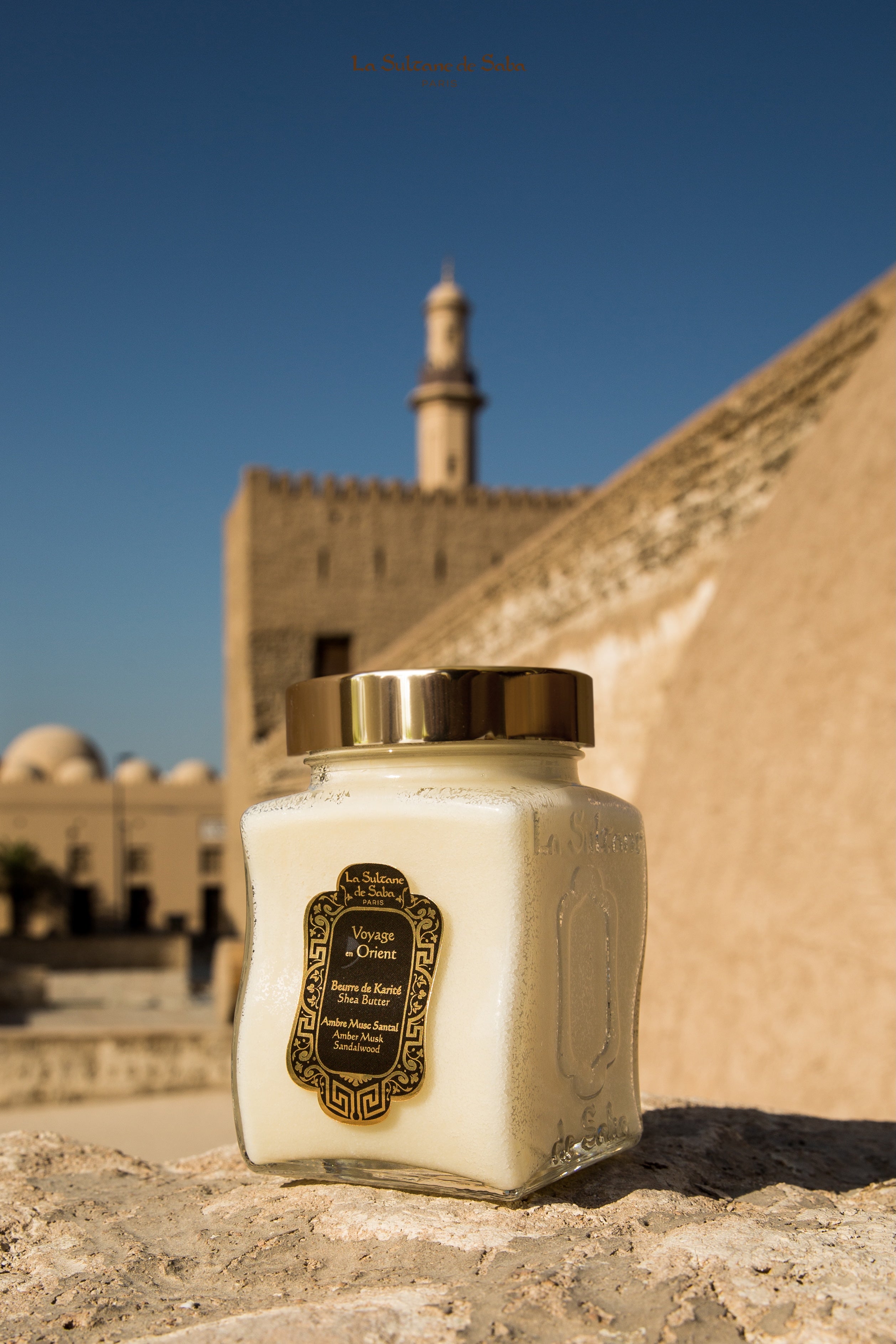 Beurre de karité – Ambre, musc et bois de santal – Voyage en Orient