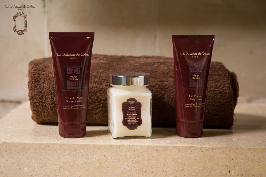 Journey to Bali Lotus & Frangipani Body Ritual Gift Set – Shea Butter, Shower Cream & Body Lotion