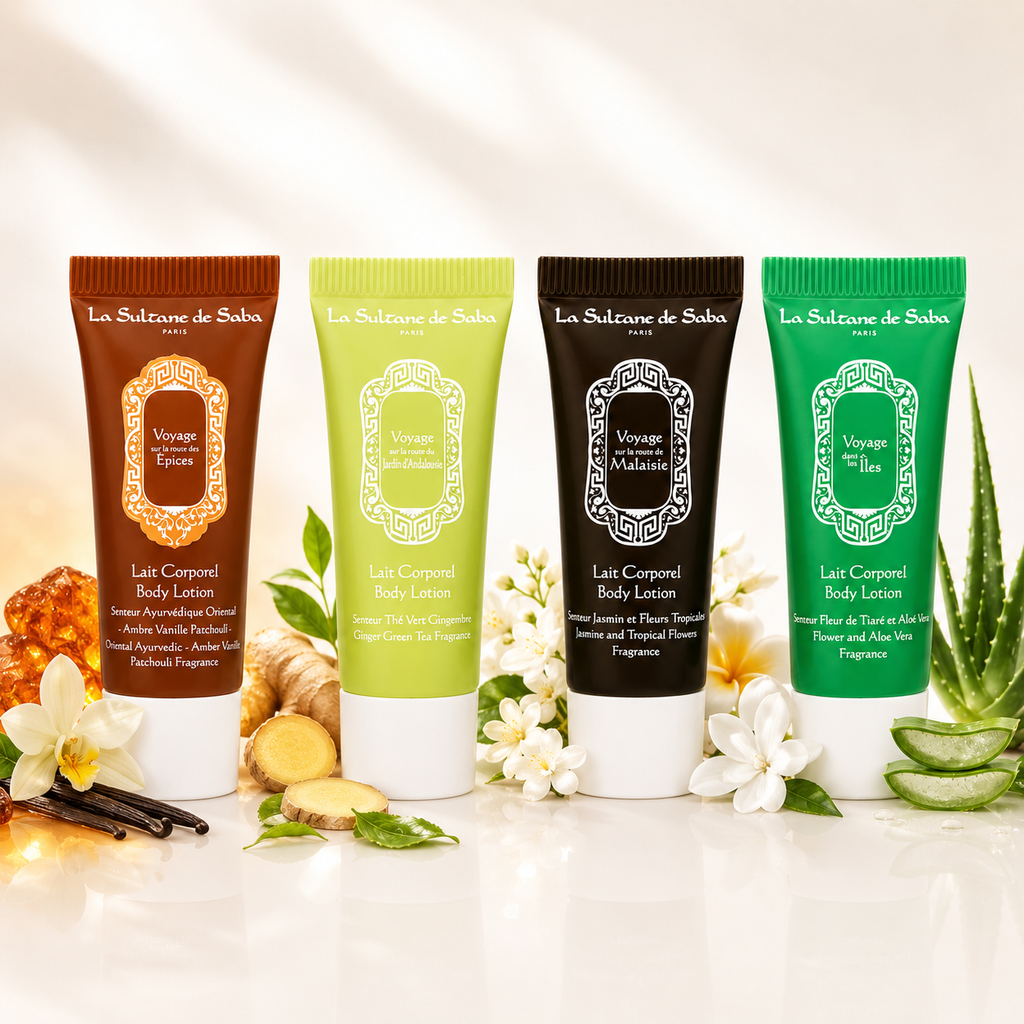 Coffret découverte de lotions corporelles La Sultane de Saba (4 x 8 ml)