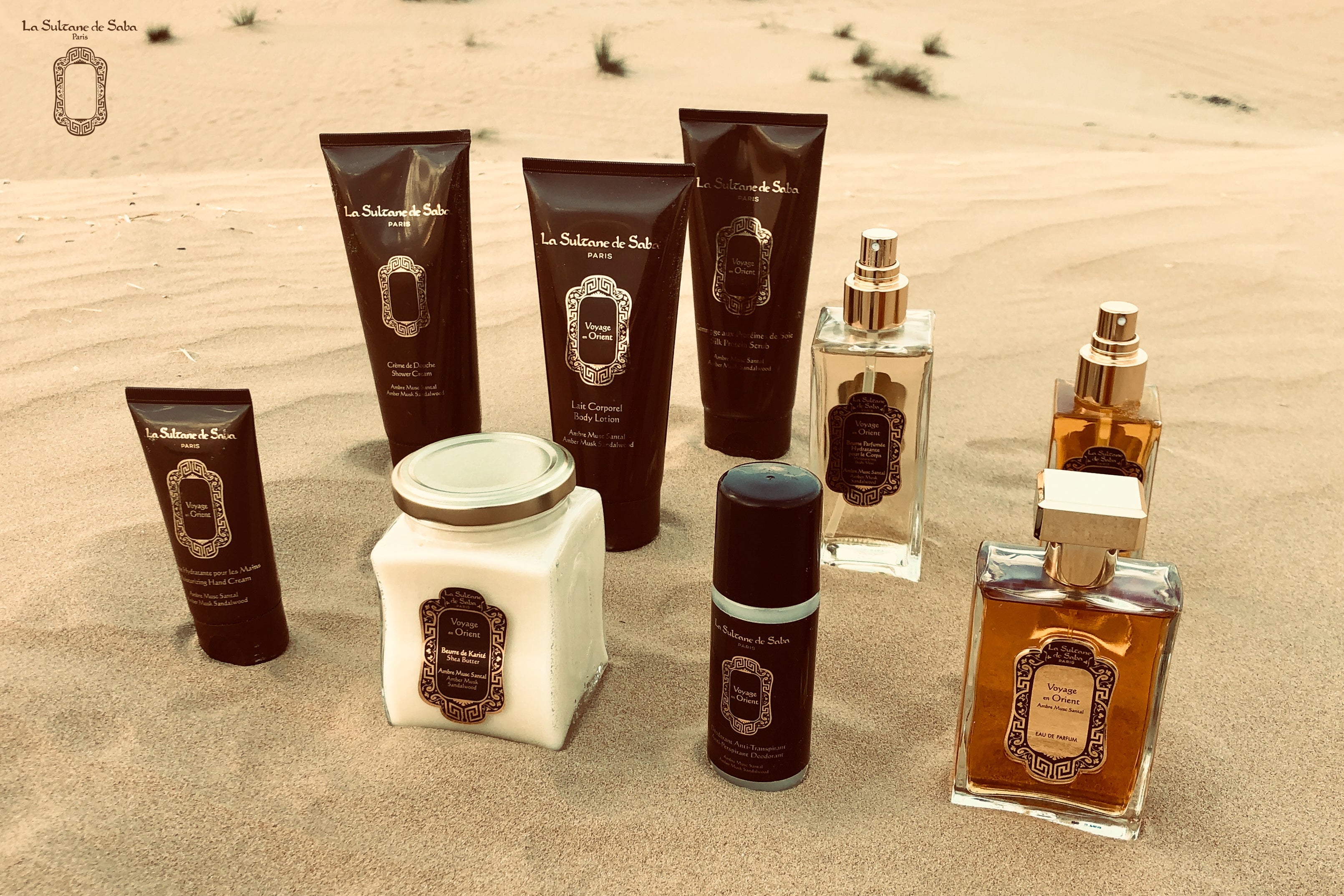 Gommage protéiné de soie - Ambre musc et bois de santal - Voyage oriental