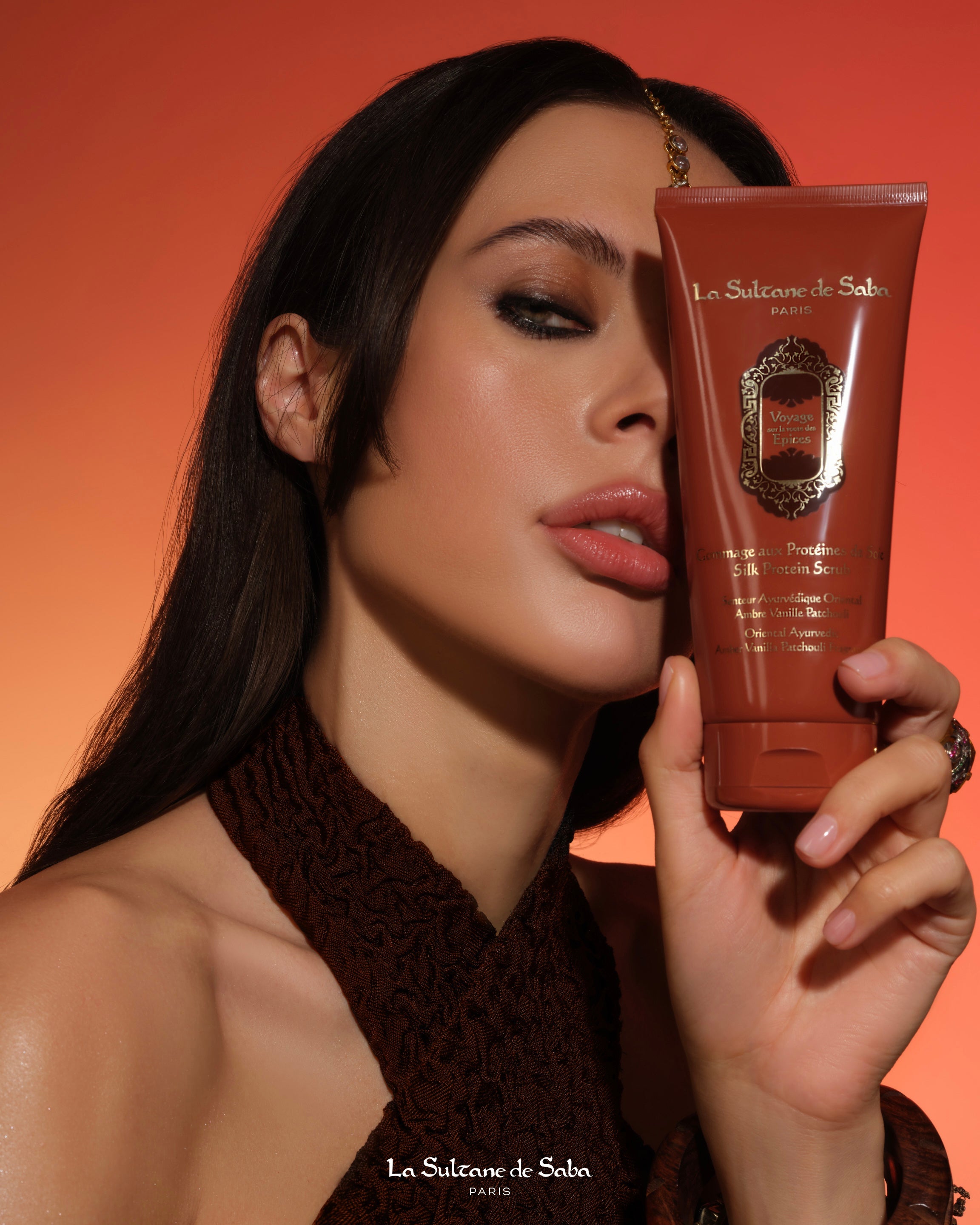 Silk Protein Scrub - Ayurvedic Treatment - Amber Vanilla Patchouli Journey To the Spices Route