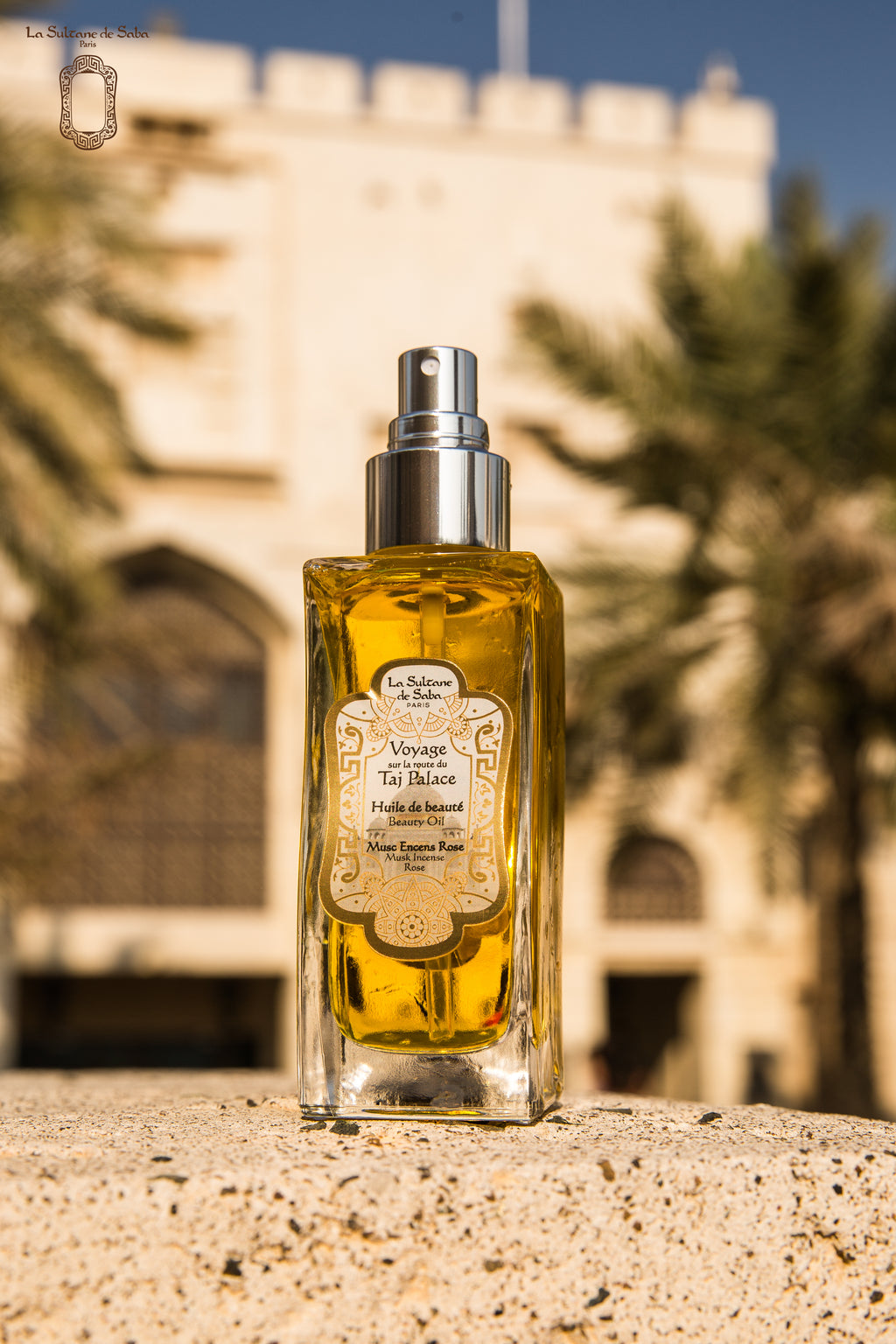 Huile de beauté – Rose, musc et encens – Voyage au palais Taj