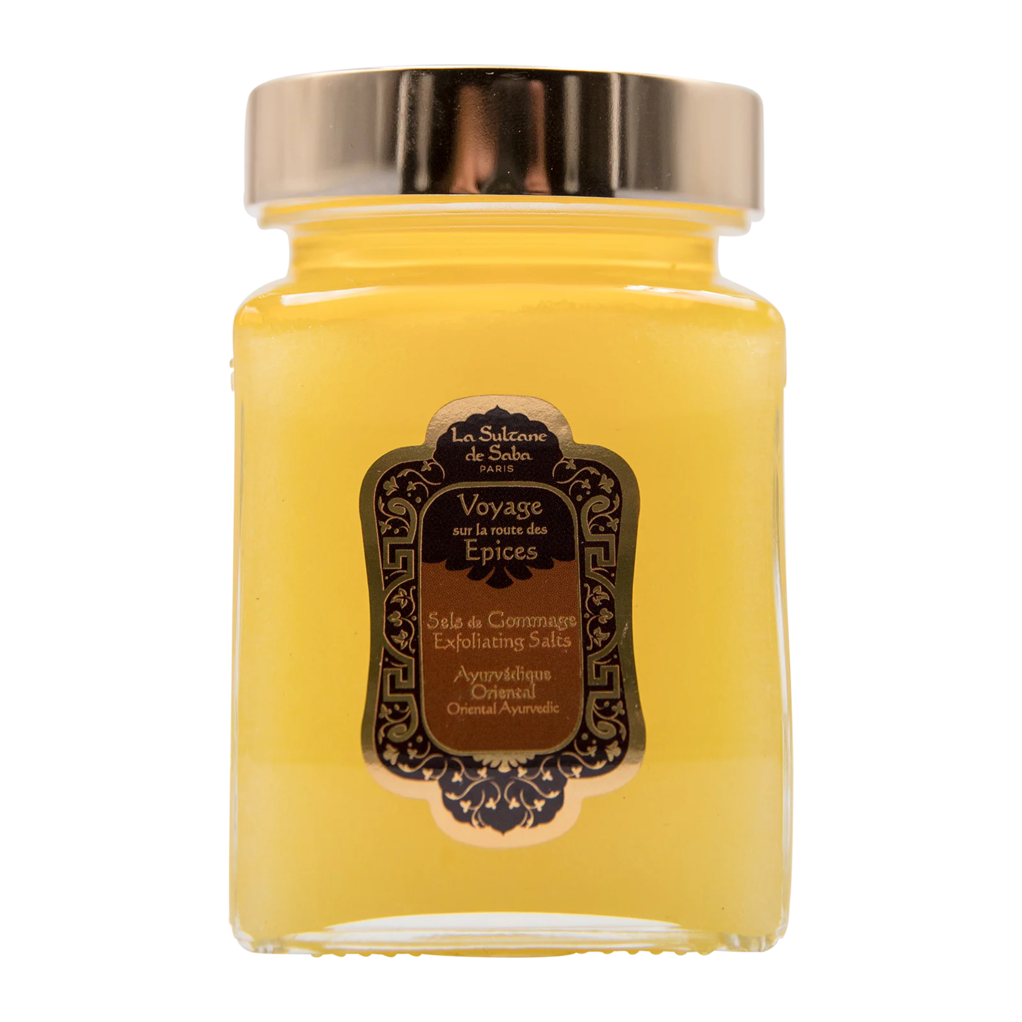 Body Salt Scrub – Ayurvedic Treatment Amber Vanilla Patchouli – Journey to the Spices Route