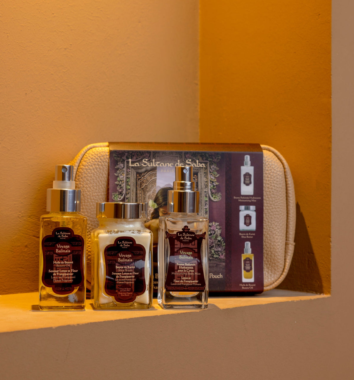 Body Gift Set with Body Mist – Lotus & Frangipani Flower – Journey to Bali — official lifestyle photograph