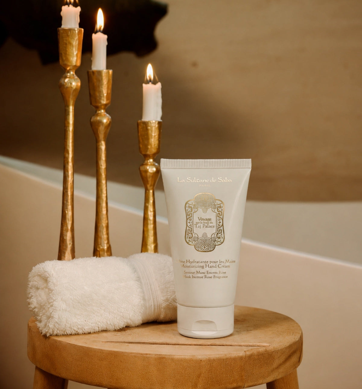 Moisturizing Hand Cream – Musk Incense Rose  – Journey to the Taj Palace — official lifestyle photograph