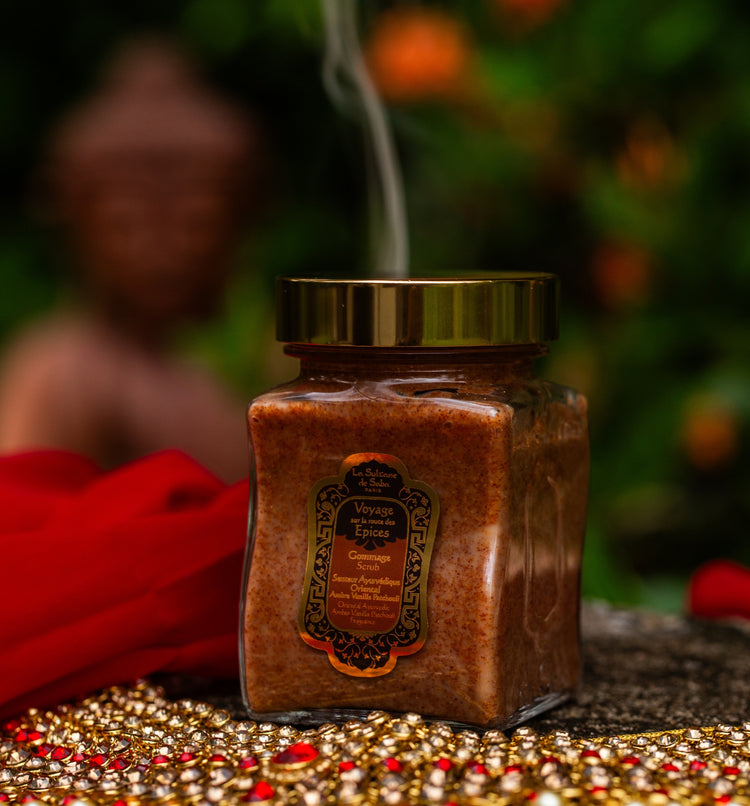 Body Scrub – Ayurvedic Treatment Amber Vanilla Patchouli – Journey to the Spices Route