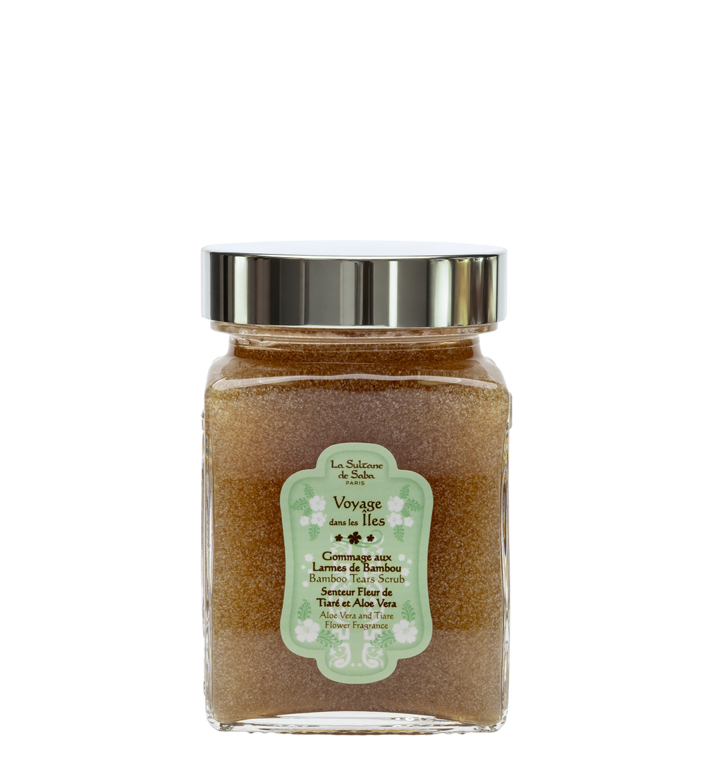 Bamboo Tears Body Scrub - Aloe Vera and Tiare Flowers - Journey To The Islands