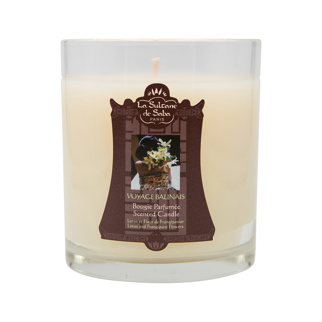 Scented Candle – Lotus & Frangipani Flower – Journey to Bali