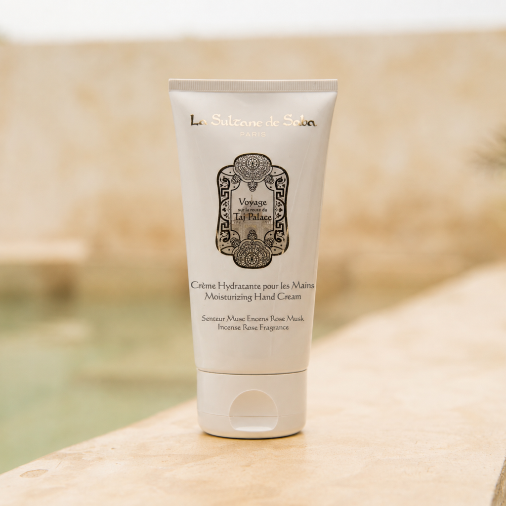 Crème Mains Hydratante – Musc Encens Rose – Voyage au Palais du Taj