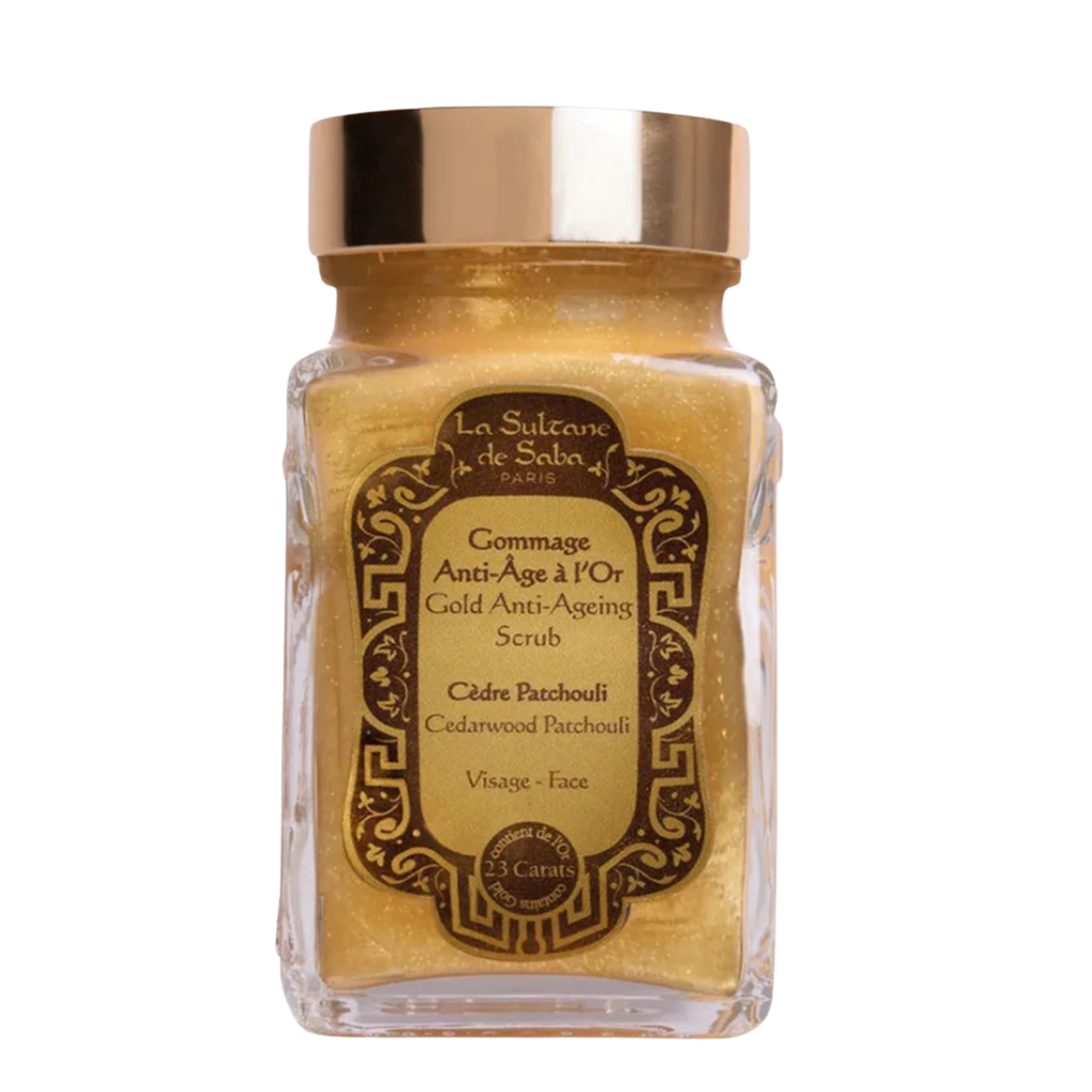Sublime Gold Face Scrub – Cedarwood & Patchouli