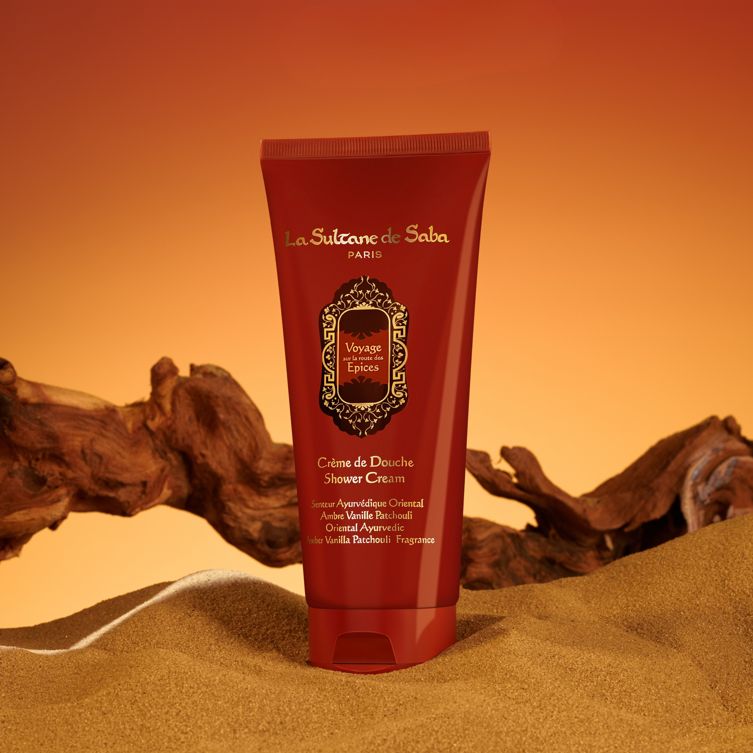 Shower Cream – Ayurvedic Treatment Amber Vanilla Patchouli – Journey to the Spices Route