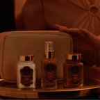 Coffret cadeau pour le corps - Soin ayurvédique - Ambre Vanille Patchouli - Voyage sur la route des épices