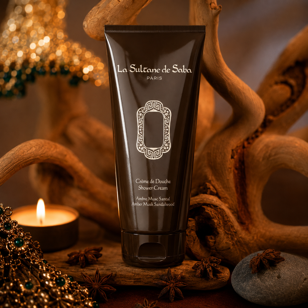 Crème de douche – Ambre, Musc et Bois de Santal – Voyage en Orient