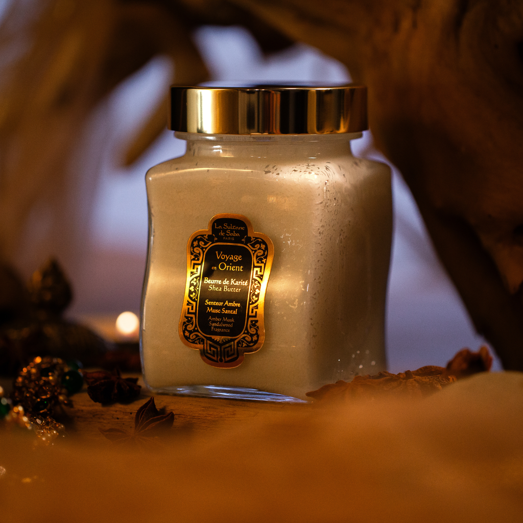 Beurre de karité – Ambre, musc et bois de santal – Voyage en Orient