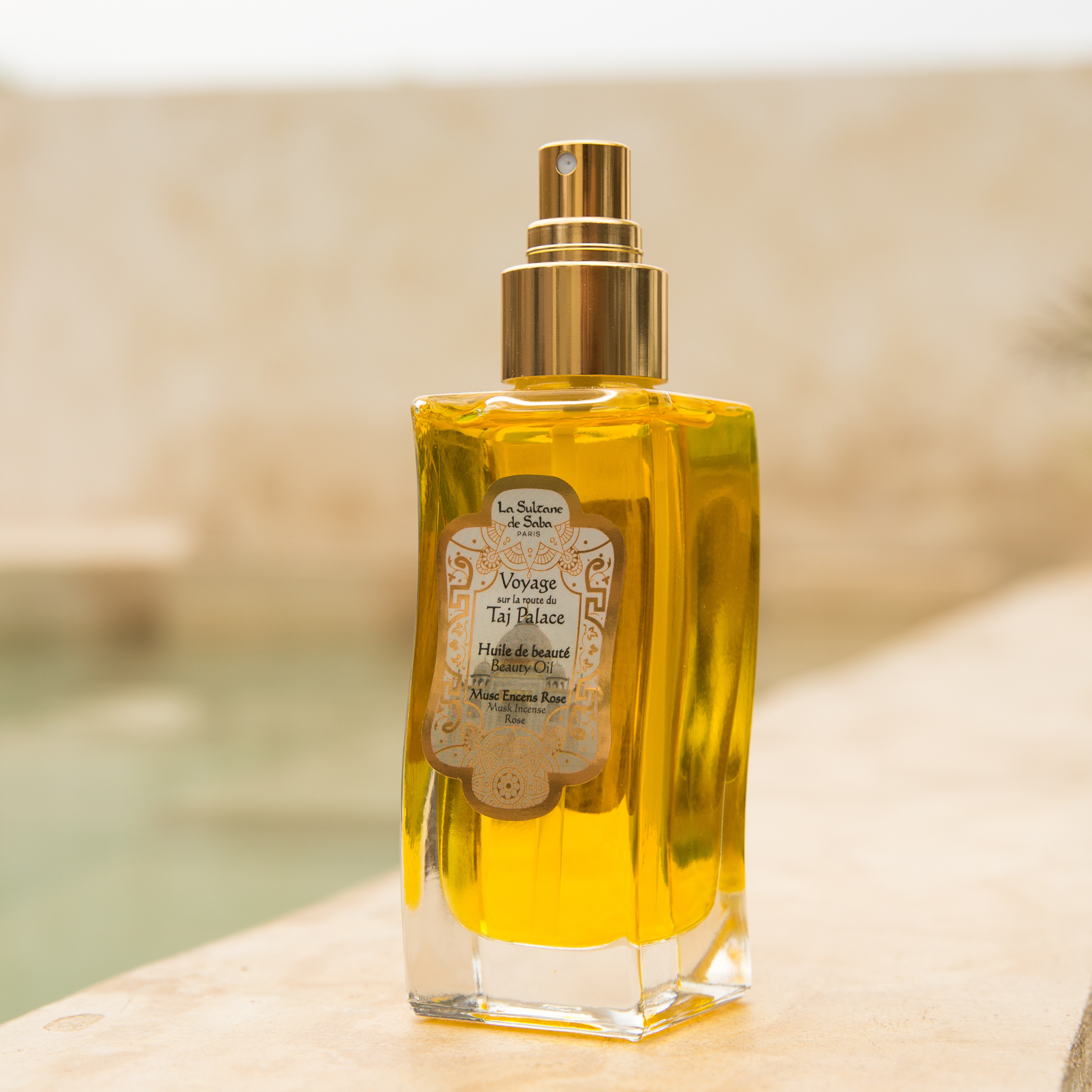Huile de beauté – Rose, musc et encens – Voyage au palais Taj