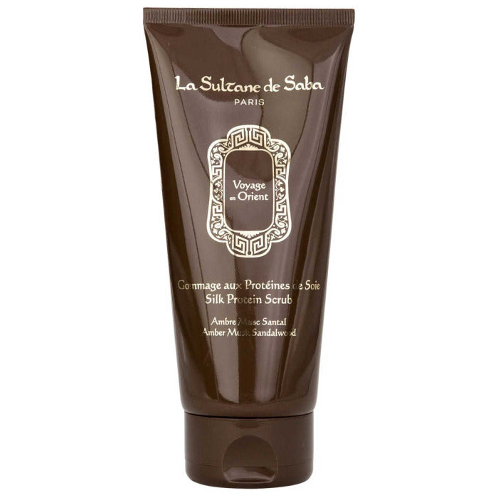 Silk Protein Scrub -  Amber Musk Sandalwood - Eastern Journey